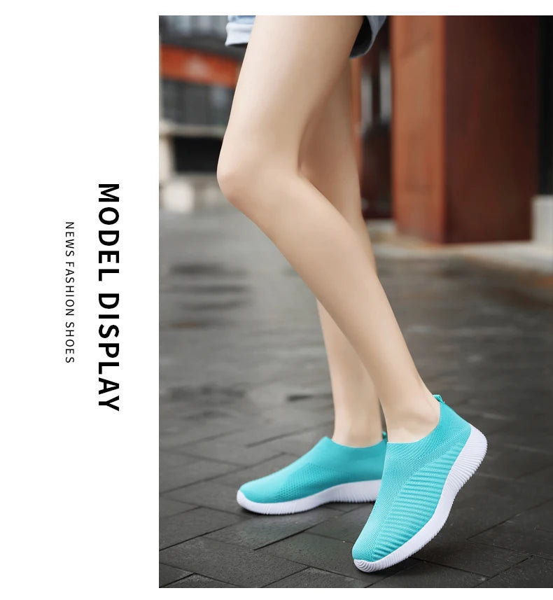Zapatillas Slip-On de Mujer con Banda Elástica y Plantilla EVA