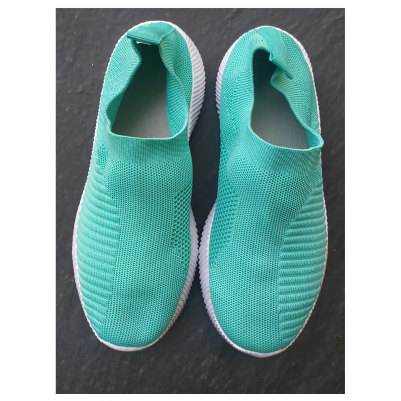 Zapatillas Slip-On de Mujer con Banda Elástica y Plantilla EVA