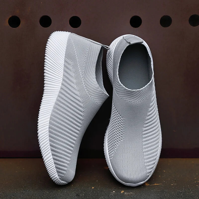 Zapatillas Slip-On de Mujer con Banda Elástica y Plantilla EVA