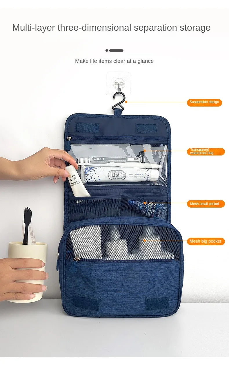 Neceser de Viaje Impermeable con Gancho para Colgar