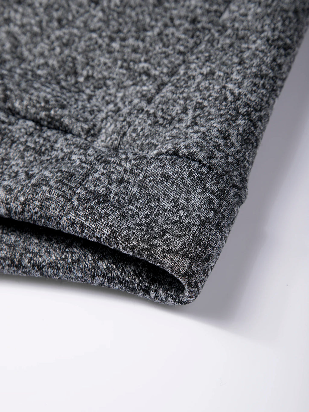 Buzo de Hombre con Media Cremallera y Cuello Alto, Tejido Grueso Liso