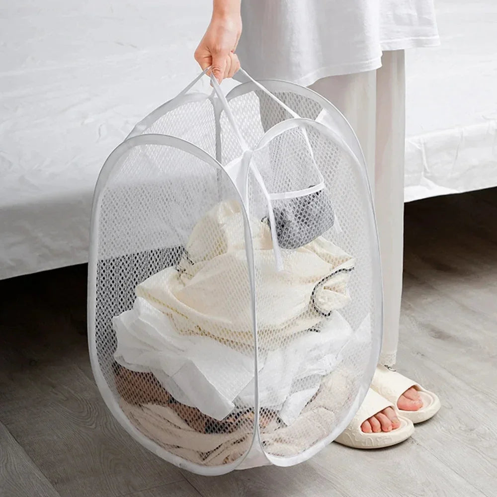 Canasto Plegable Ventilado para Ropa, Gran Capacidad