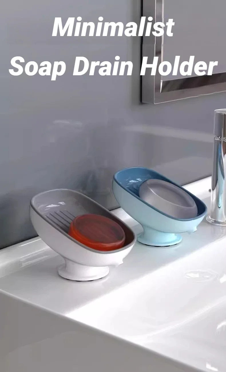 Jabonera Autodrenante con Ventosa para Baño y Cocina
