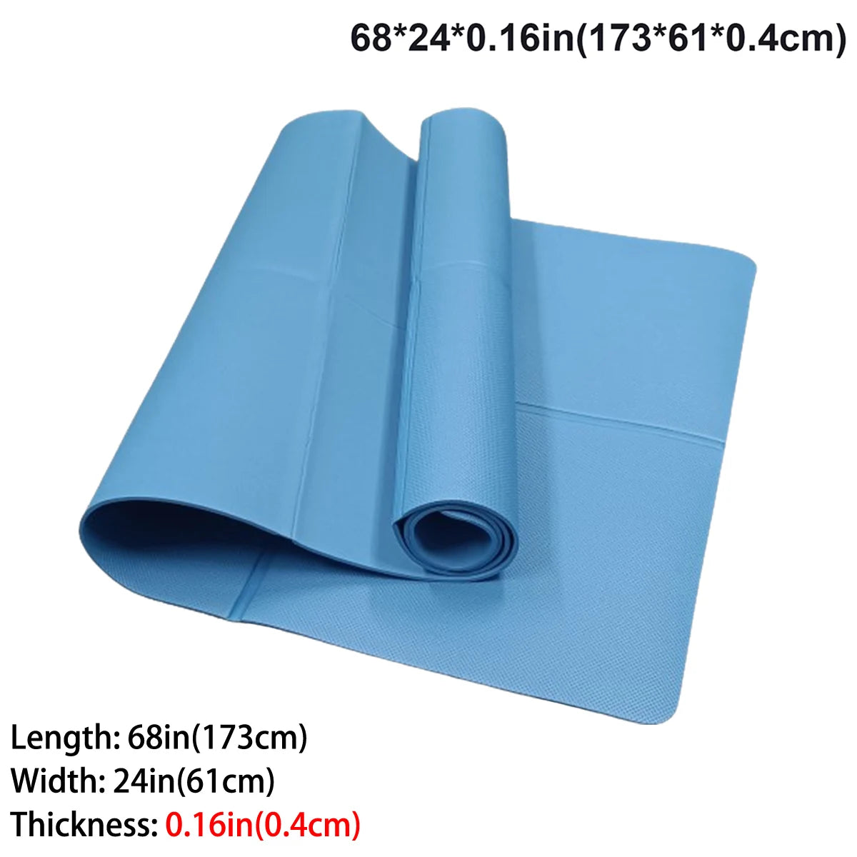 Mat de Yoga Plegable de EVA Ecológico para Pilates y Fitness