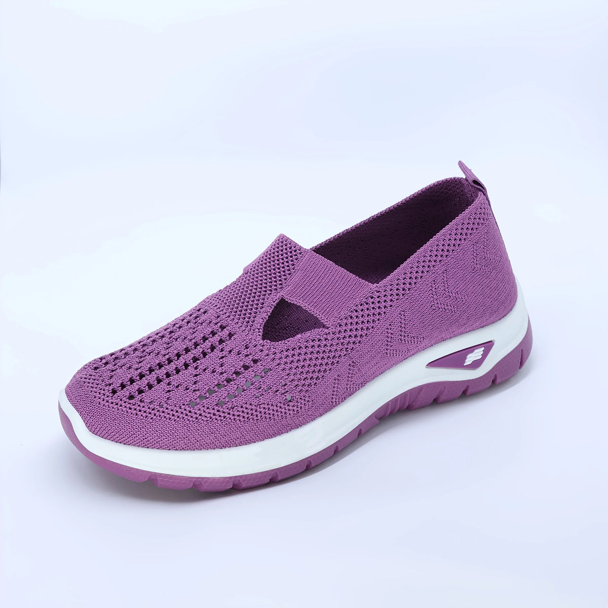 Zapatillas de Mujer Tejidas con Cierre Slip-On y Suela Antideslizante