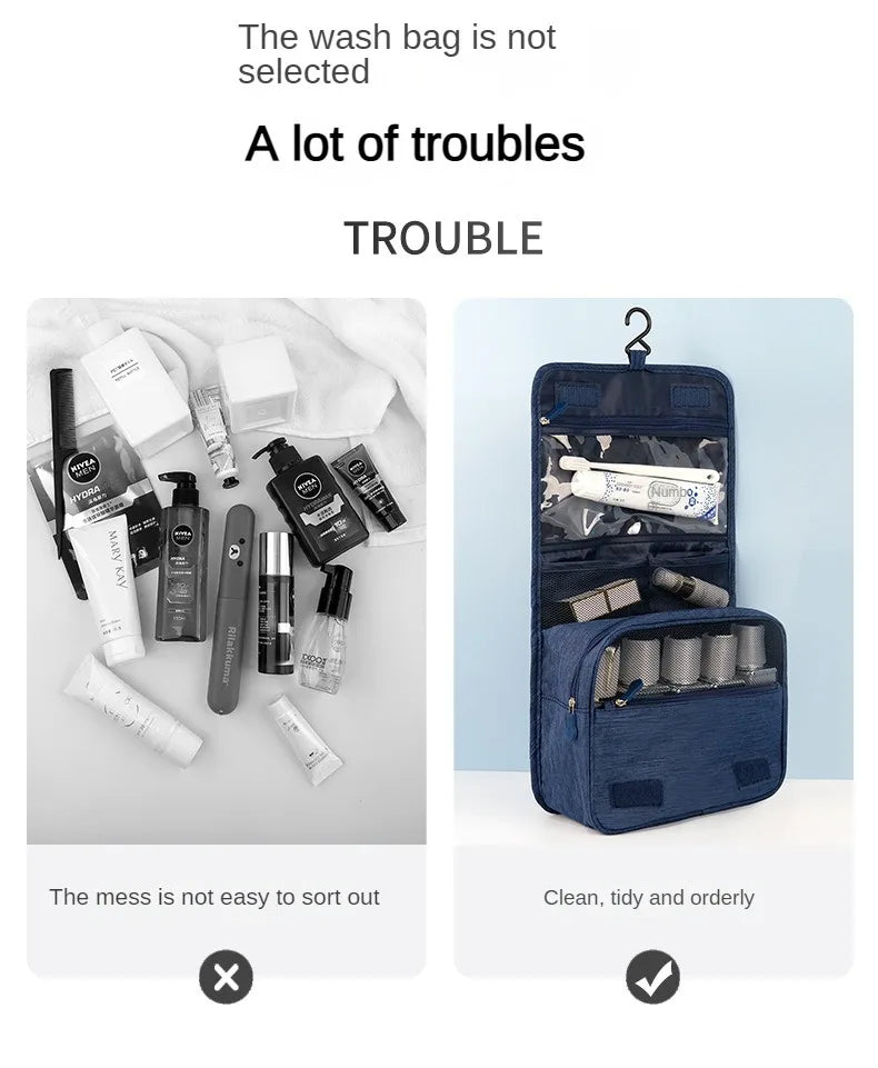 Neceser de Viaje Impermeable con Gancho para Colgar