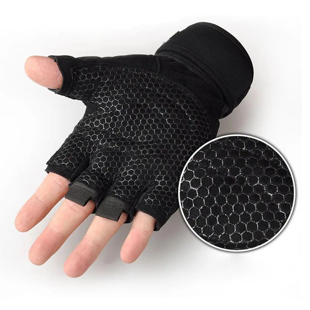 Guantes de Gimnasio con Muñequera para Pesas y Entrenamiento