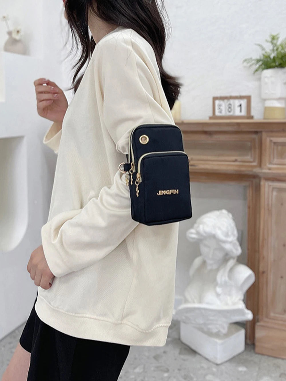 Bandolera Mini Crossbody para Celular con Bolsillo Monedero