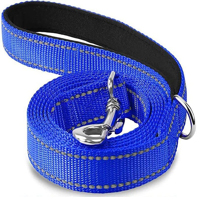 Correa para Perro Reflectante con Cinta de Seguridad para Paseo y Entrenamiento
