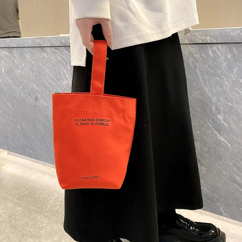 Bandolera de Lona Gran Capacidad con Diseño de Letras