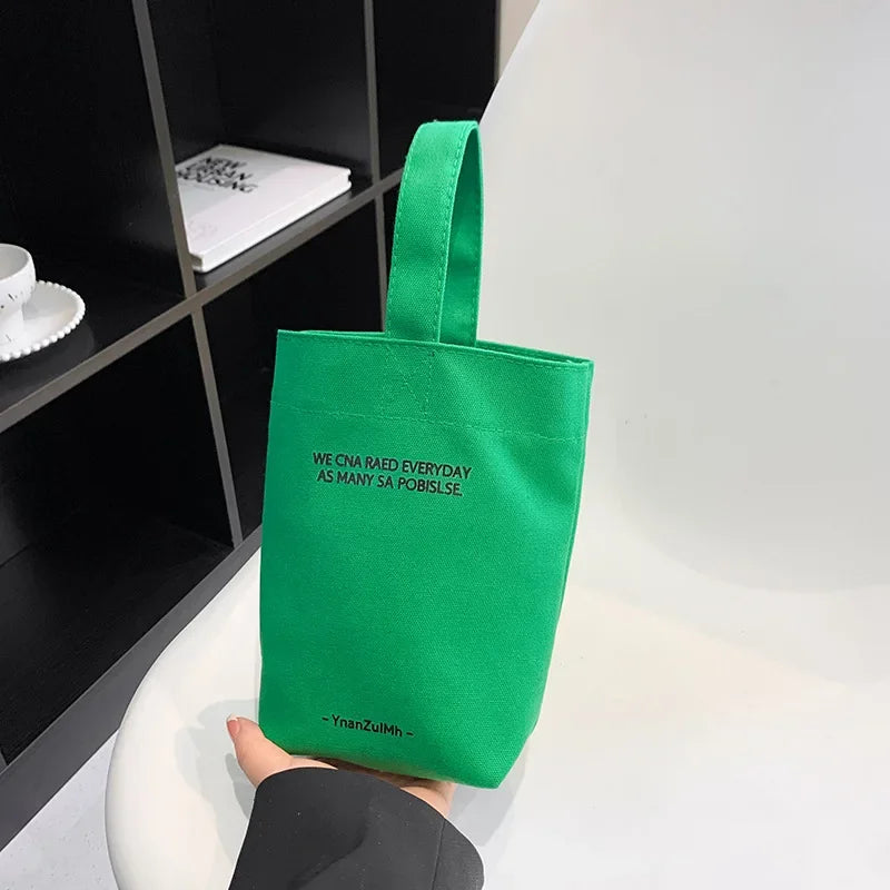 Bandolera de Lona Gran Capacidad con Diseño de Letras