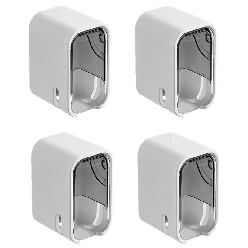 Portacepillos de Pared con Tapa Abatible Antipolvo