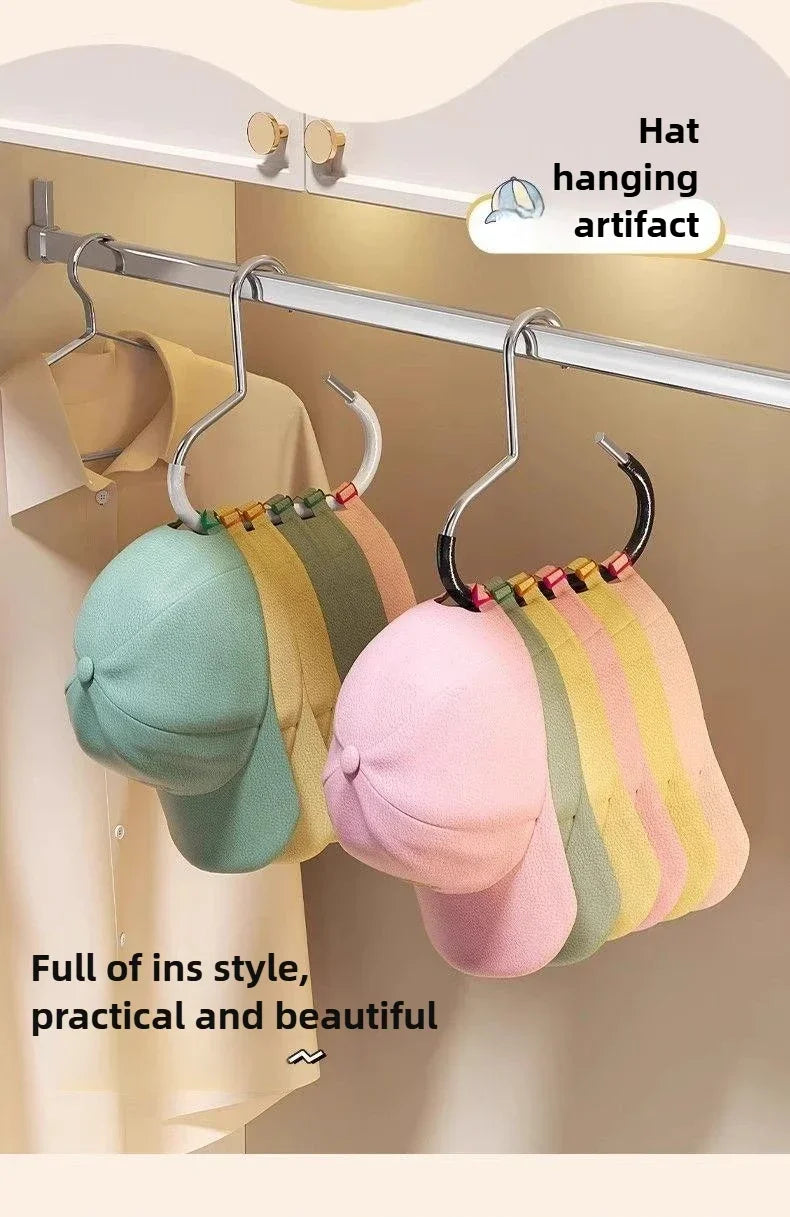 Percha Circular Multifunción para Gorras, Bufandas y Corbatas