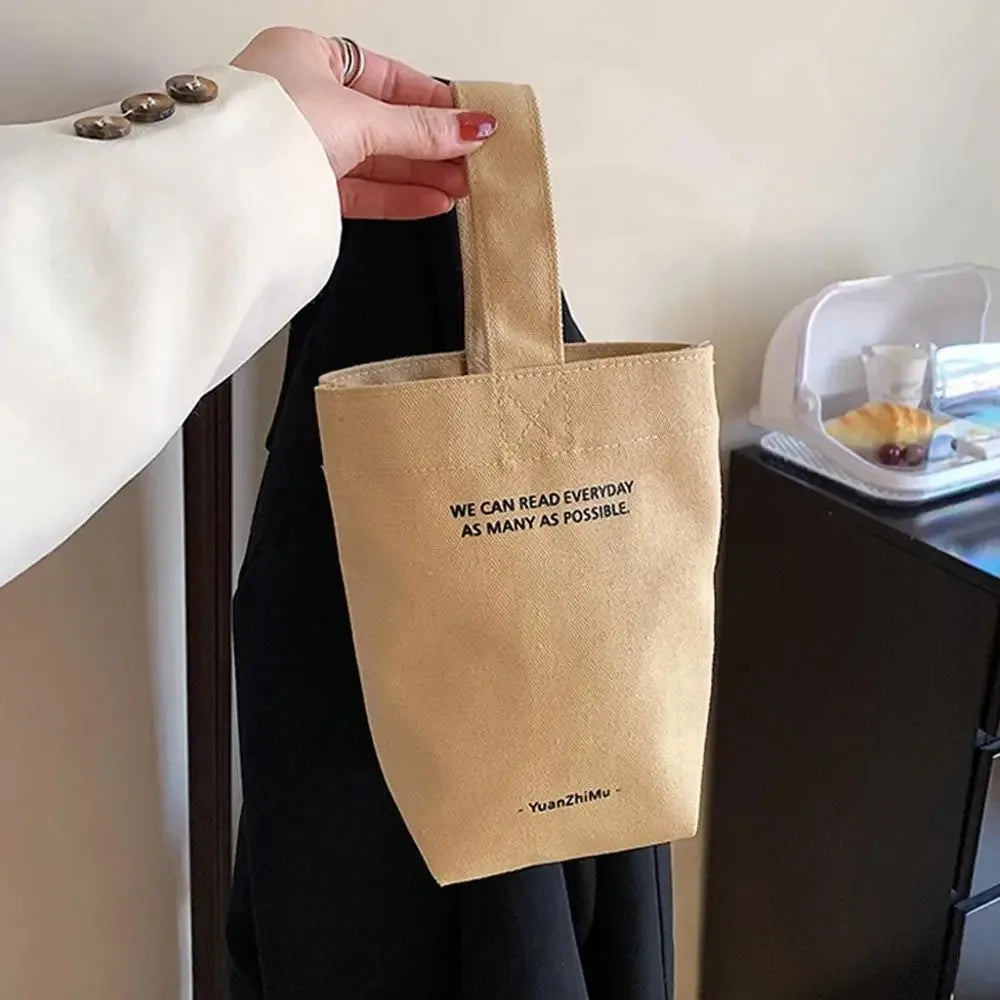 Bandolera de Lona Gran Capacidad con Diseño de Letras