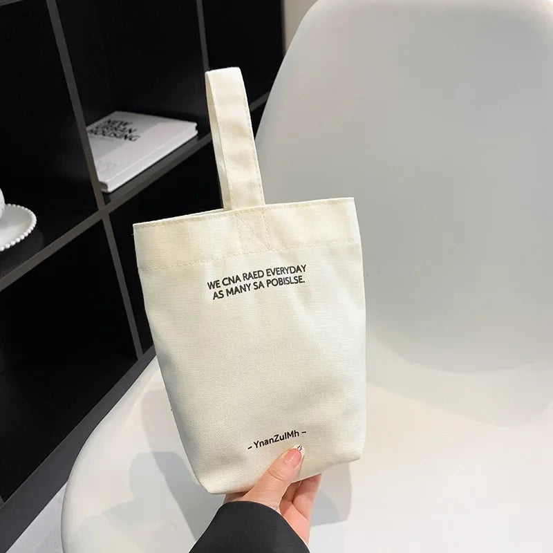 Bandolera de Lona Gran Capacidad con Diseño de Letras