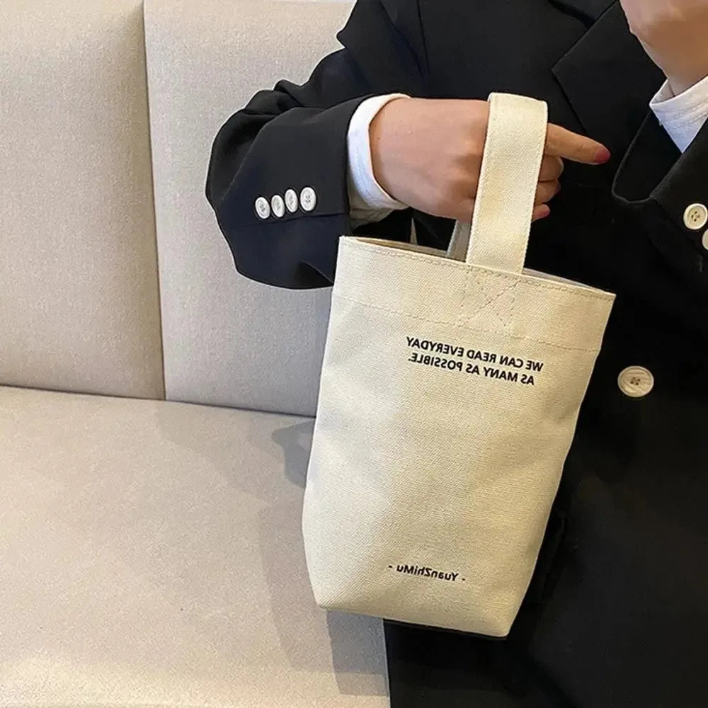 Bandolera de Lona Gran Capacidad con Diseño de Letras