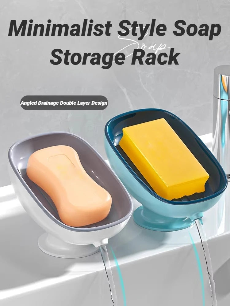 Jabonera Autodrenante con Ventosa para Baño y Cocina