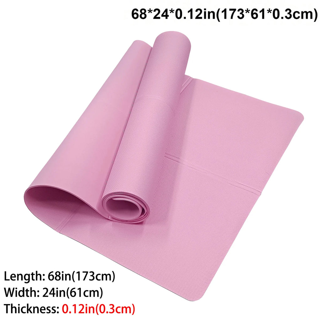 Mat de Yoga Plegable EVA Ecológico Rosa para Pilates y Fitness