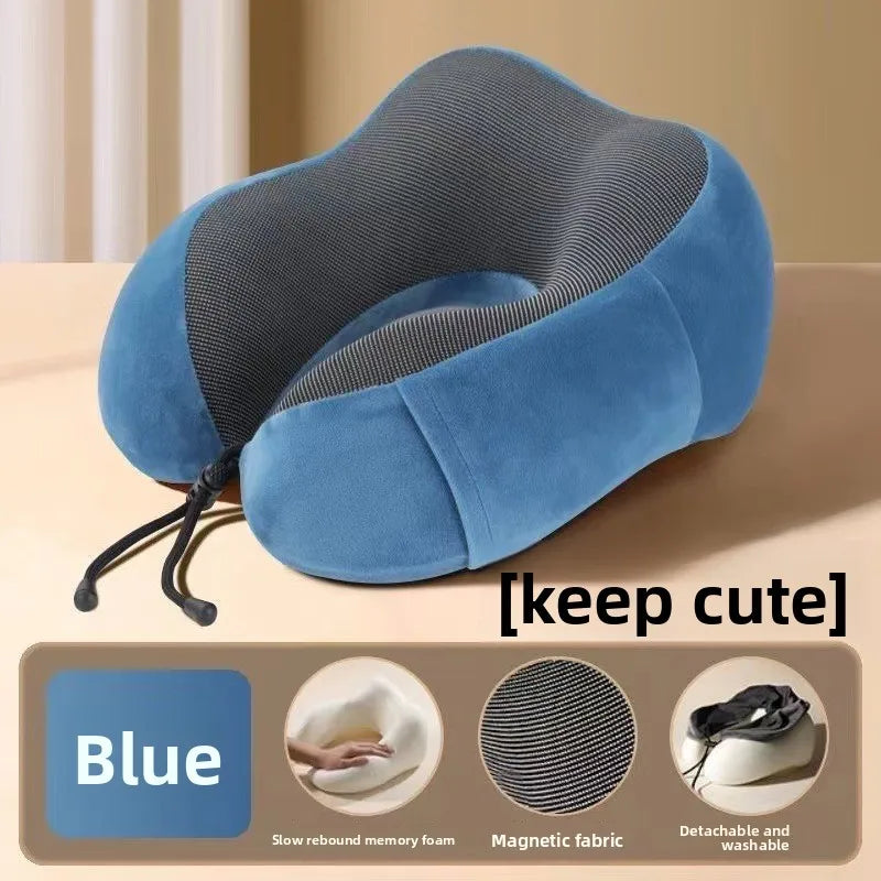 Almohada de Viaje en U de Espuma con Memoria para Cuello