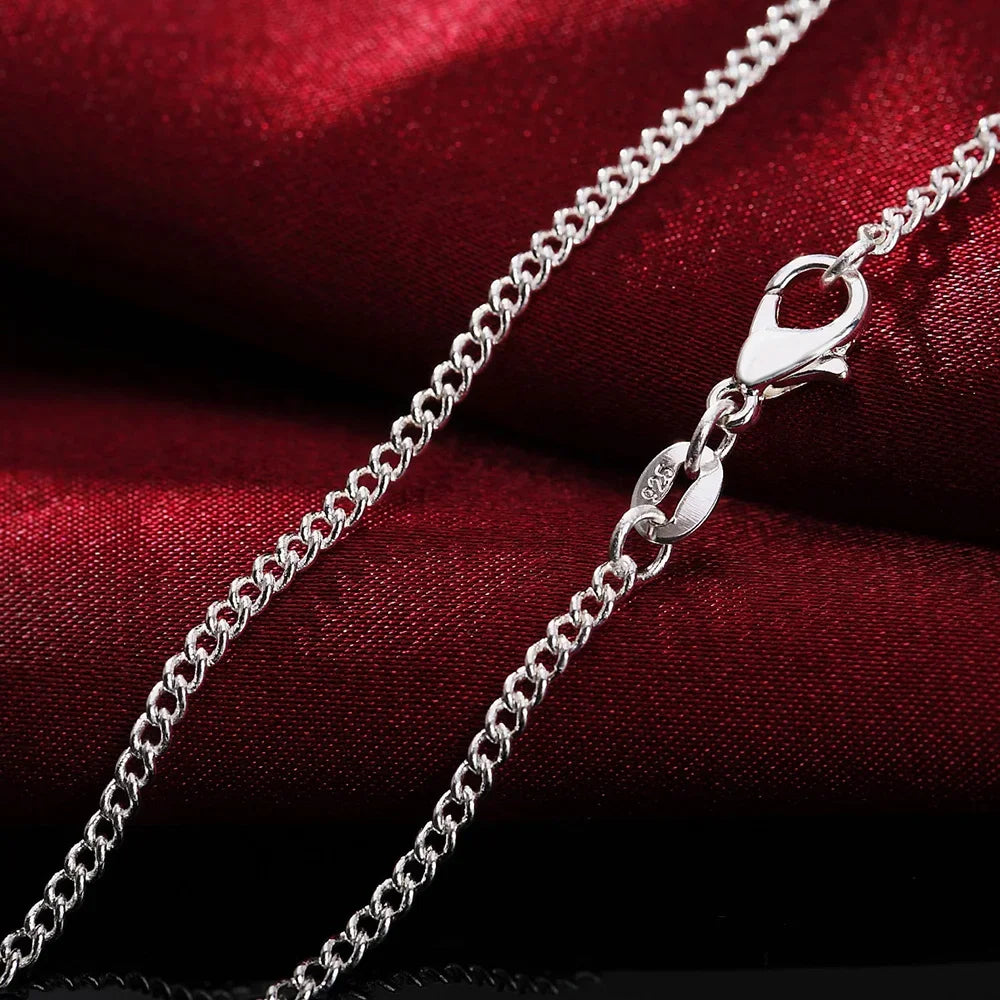 Cadena de plata 925 de 2 mm en largos de 40 a 75 cm