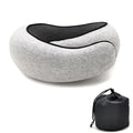 Almohada Cervical de Viaje en U de Espuma Viscoelástica Ajustable