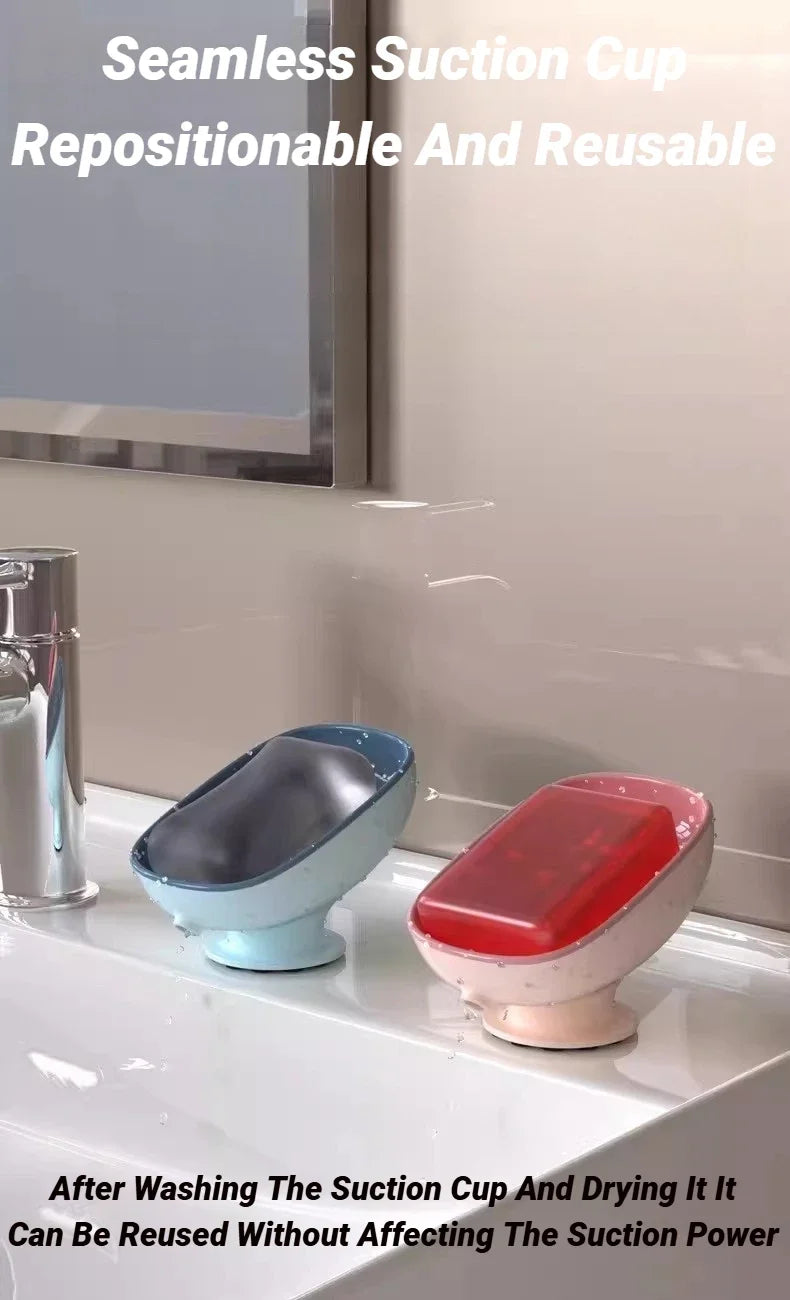 Jabonera Autodrenante con Ventosa para Baño y Cocina